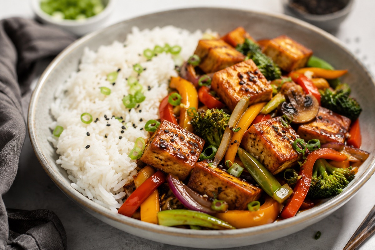Paneer & vegetable stir-fry — 560 kcal, 28g protein